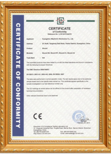 Китай Shenzhen Huahao Gaosheng Technology Co., Ltd Сертификаты